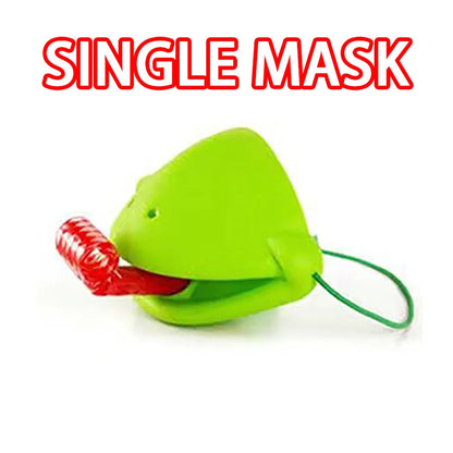 Frog Lizard Mask Wagging Tongue Lick Cards Board Games for Children Family Party Toys Antistress Funny Desktop Puzzle Game Toys